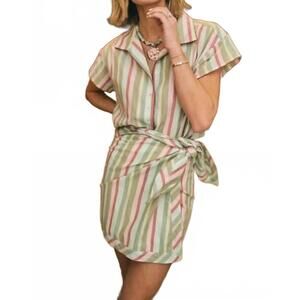 NEW BAYBALA seaglass stripe jessie top in green
